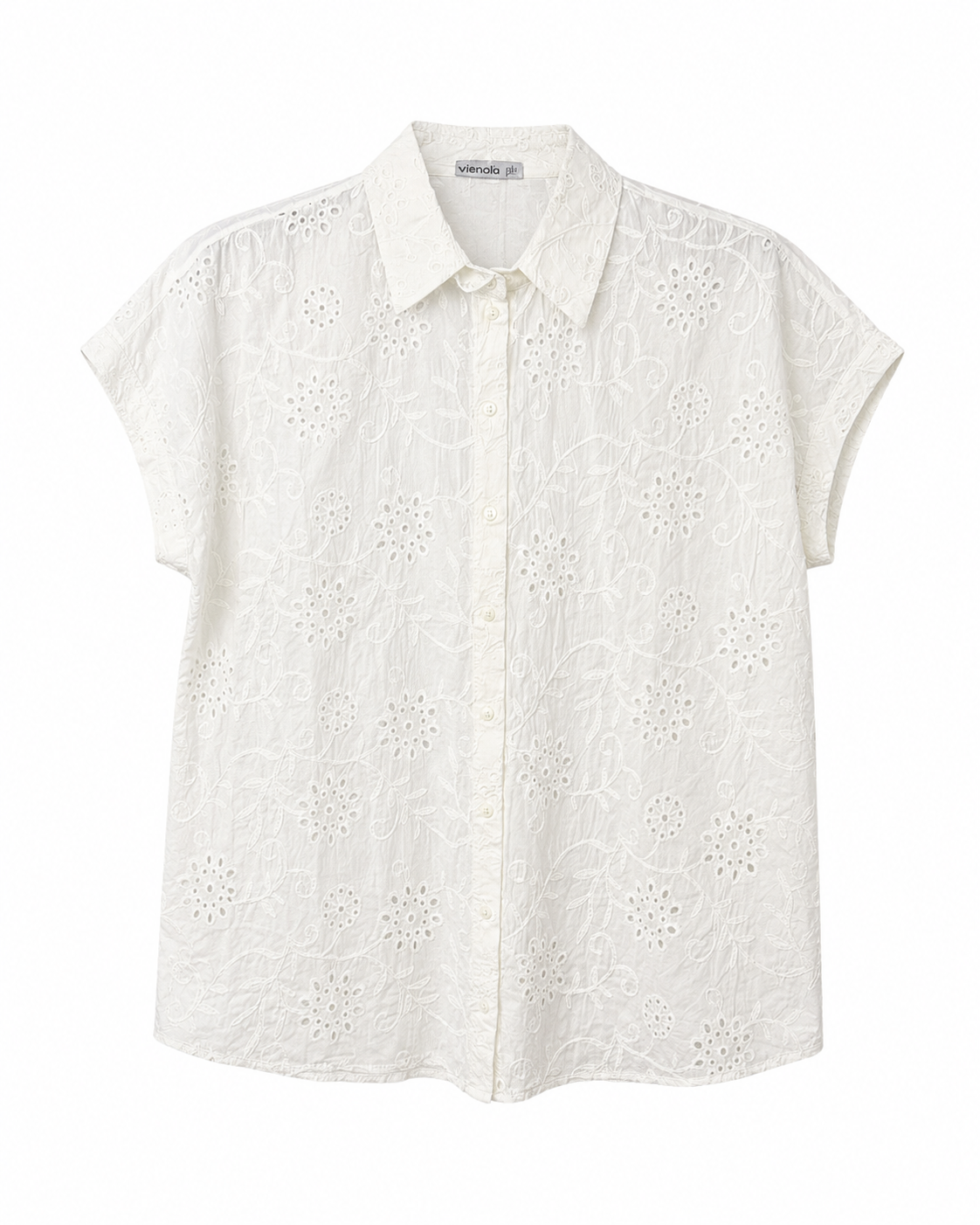 Classic White Short Sleeve Button-Up Shirt