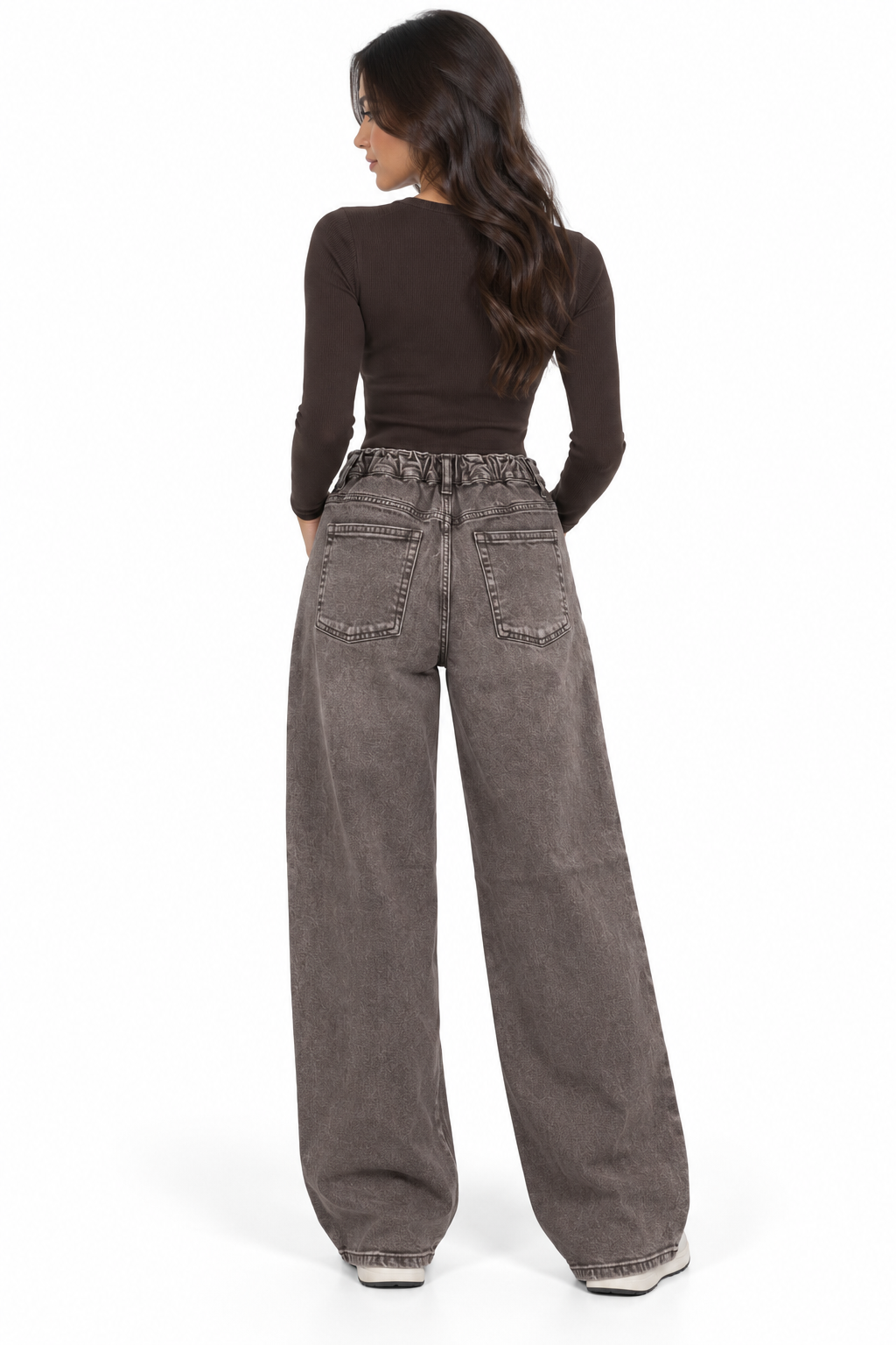 Plus Size Stretch Wide-Leg Jeans