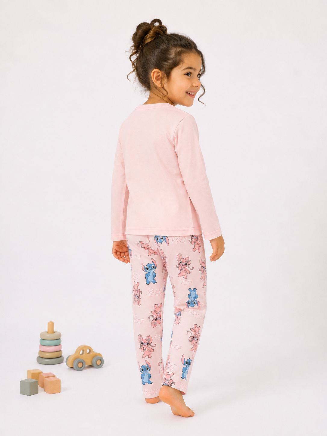Girls’ Love Character Pajama Set – Pink