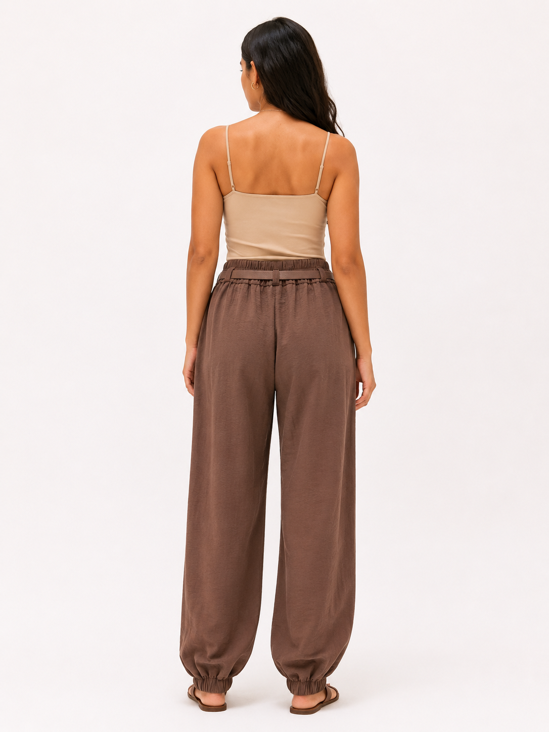 Brown Relaxed Fit Pants