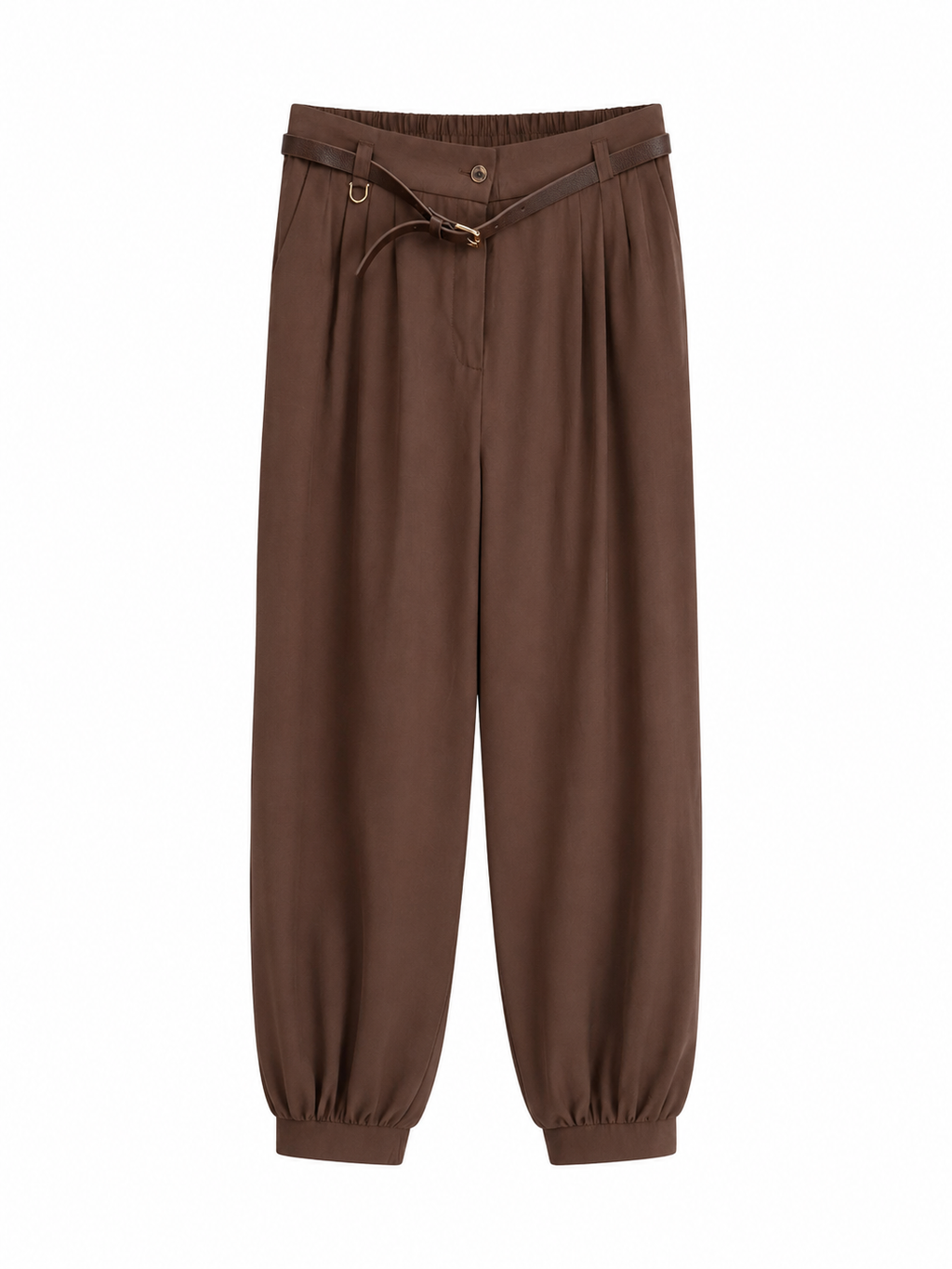Brown Relaxed Fit Pants