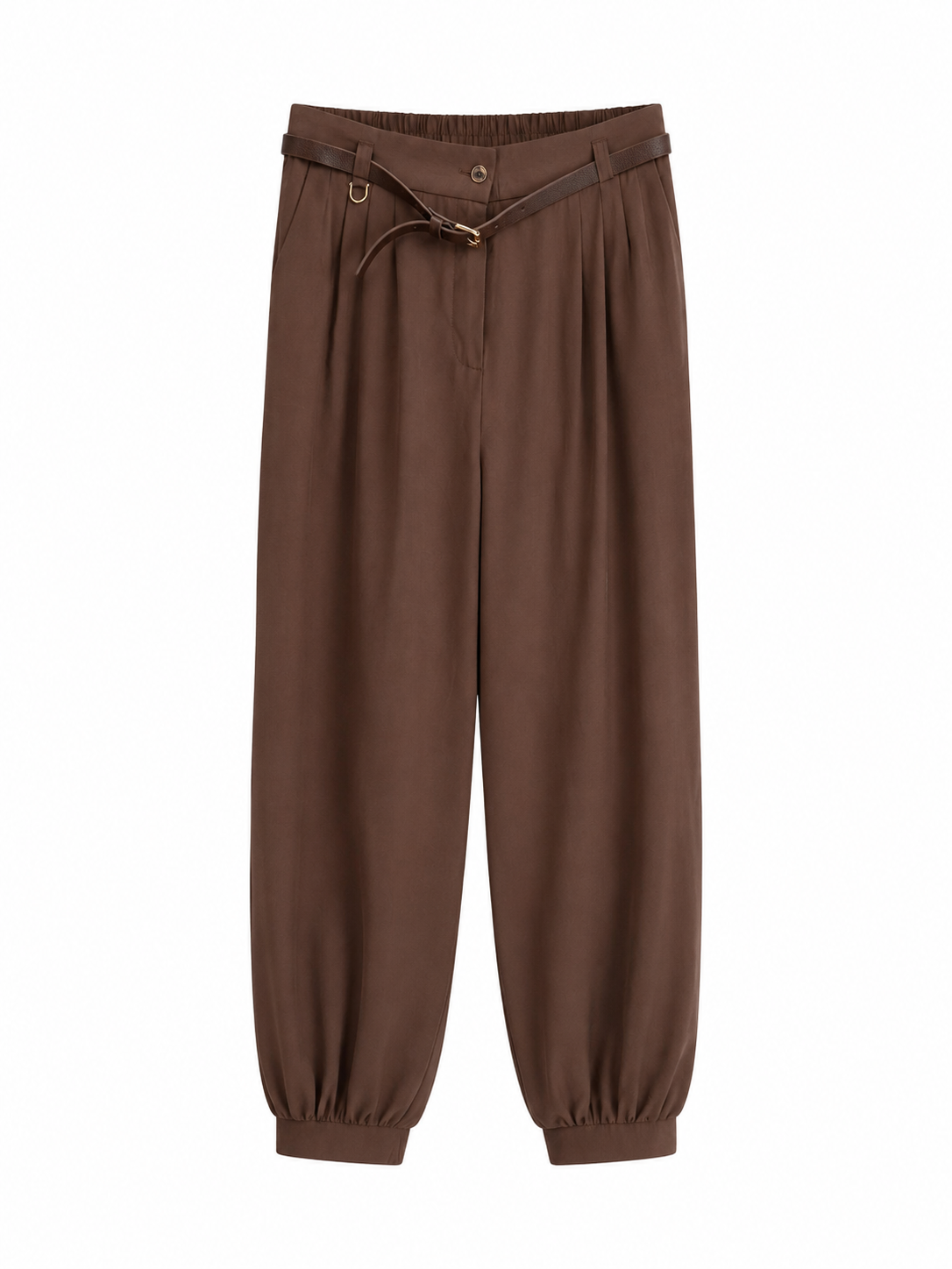 Brown Relaxed Fit Pants