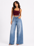Vintage Wide-Leg Denim Jeans