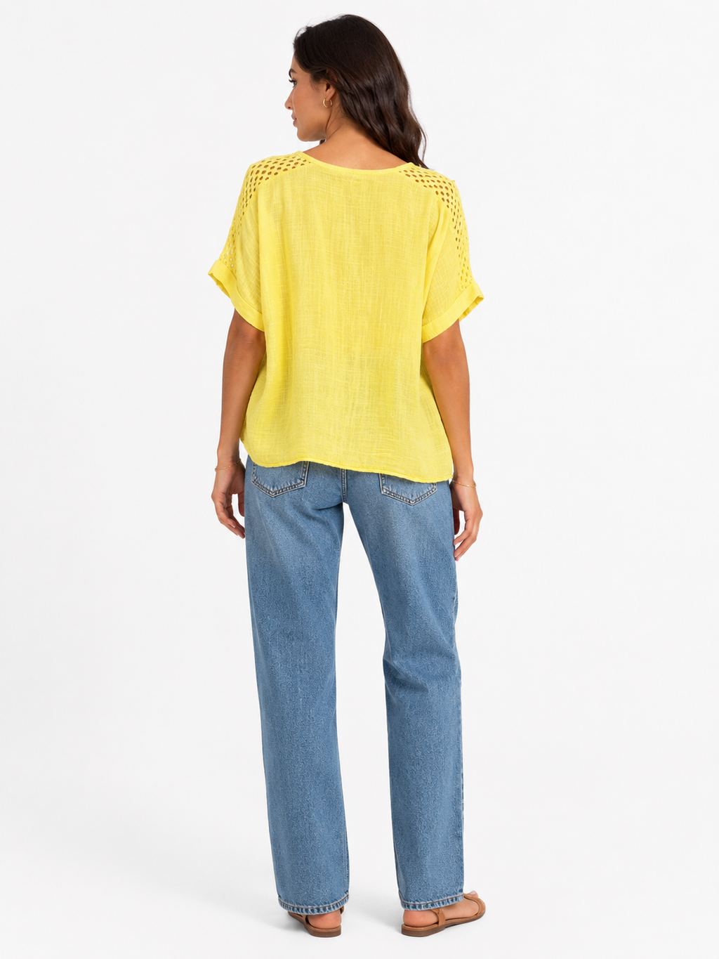 Embroidered Linen Blouse