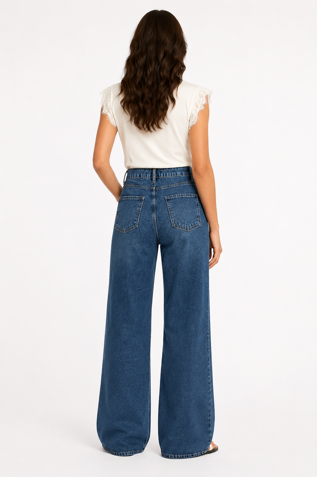 High-Rise Wide Leg Jeans