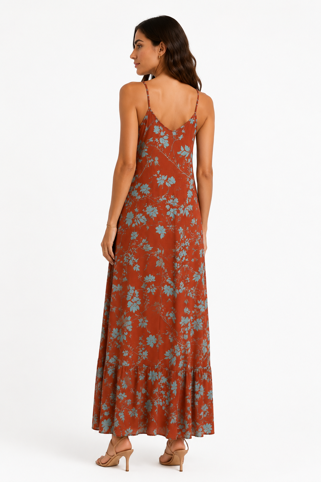 Floral Printed Maxi Slip Dress