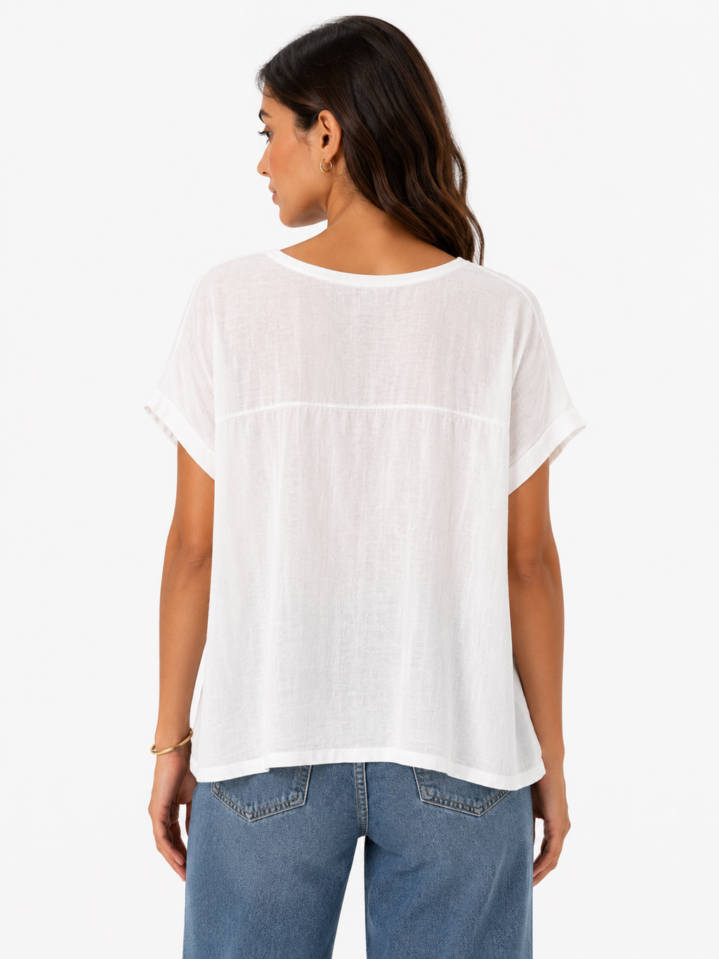 Feather & Dragonfly Print Relaxed Top