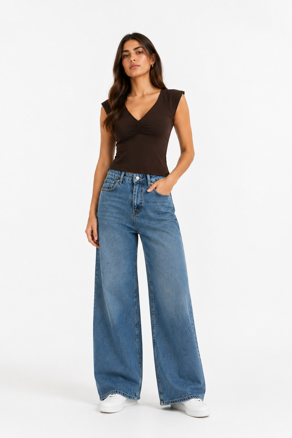 High-Waist Wide-Leg Jeans