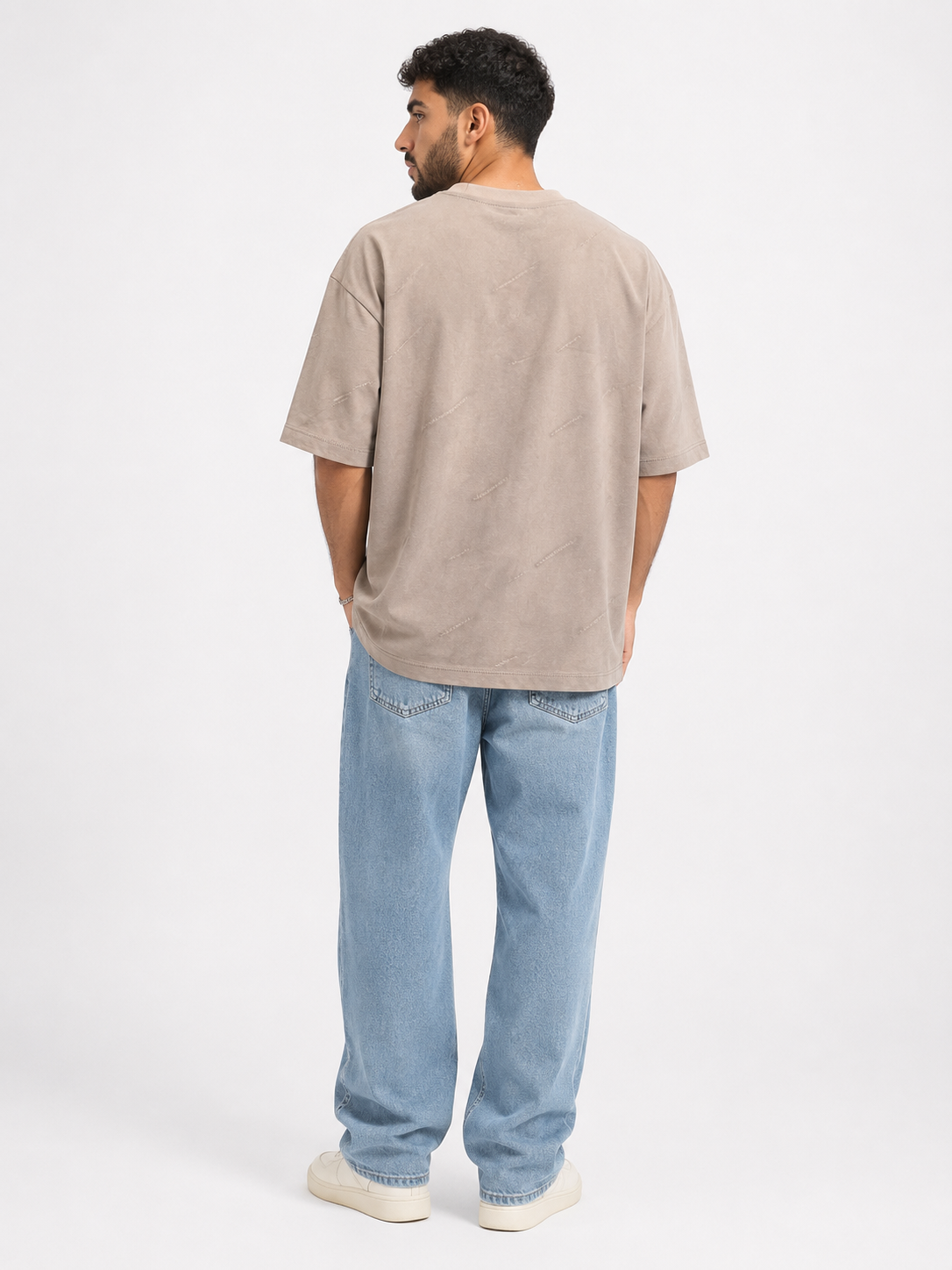 Men’s Stone Washed Oversized Graphic T-Shirt
